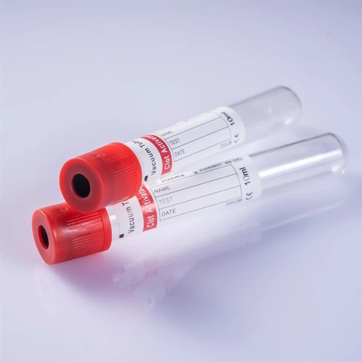 Medical Vacuum Blood Test Tube Clot Activator Tube Disposable Blood Collection Tube