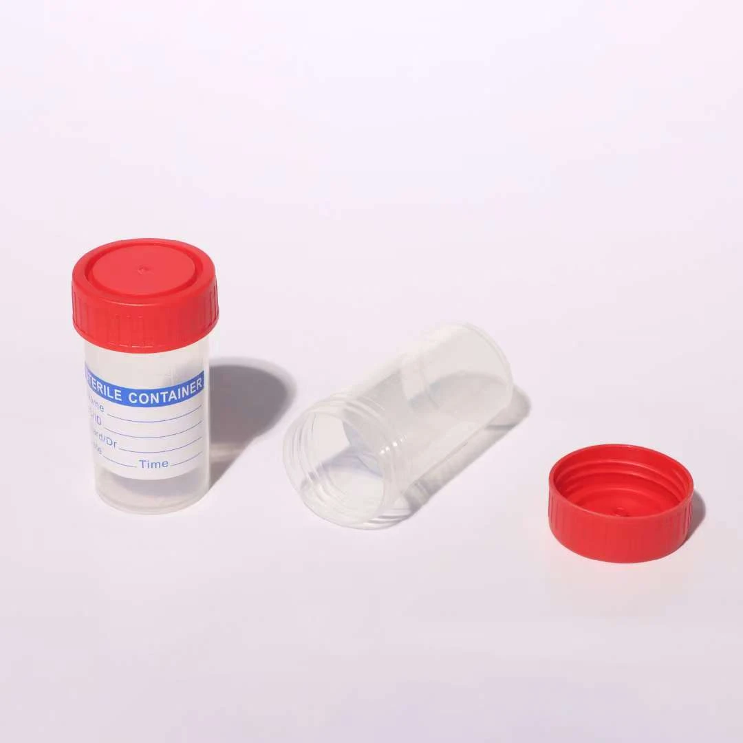 40ml ve 60ml tek kullanımlık steril idrar kabı