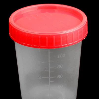 Plastik Dereceli Ölçüm Numune Kabı Steril Konteyner